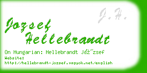 jozsef hellebrandt business card